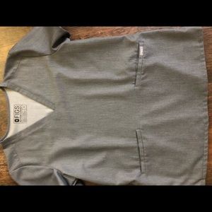 Figs Charcoal gray scrub set